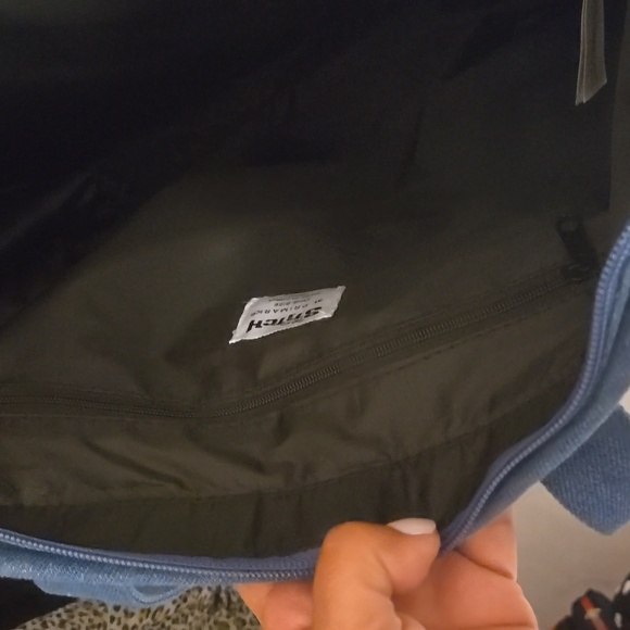 NWT Stitch large denim Tote zip top - Picture 5 of 5